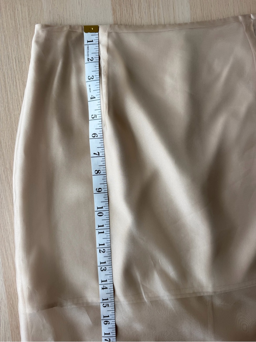Antonio Melani Priscilla Skirt Womens 8 Taupe Satin Midi NWT Lined Formal $120 - Picture 10 of 14